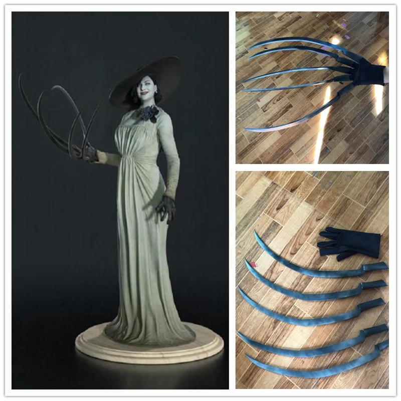 50cm Long Dimitrescu Moth Lady Claws Nail Paws with Gloves Evil Village Cosplay Female Vampire Halloween Cosplay Accessories
50cm Long Dimitrescu Moth Lady Claws Nail Paws with Gloves Evil Village Cosplay Female Vampire Halloween Cosplay Accessories