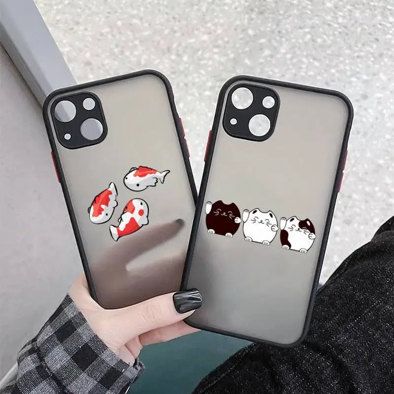 Koi Fish Cherry Blossom Lucky Cat Phone Case matte transparent For iphone 11 12 13 7 8 plus mini x xs xr pro max cover
Koi Fish Cherry Blossom Lucky Cat Phone Case matte transparent For iphone 11 12 13 7 8 plus mini x xs xr pro max cover