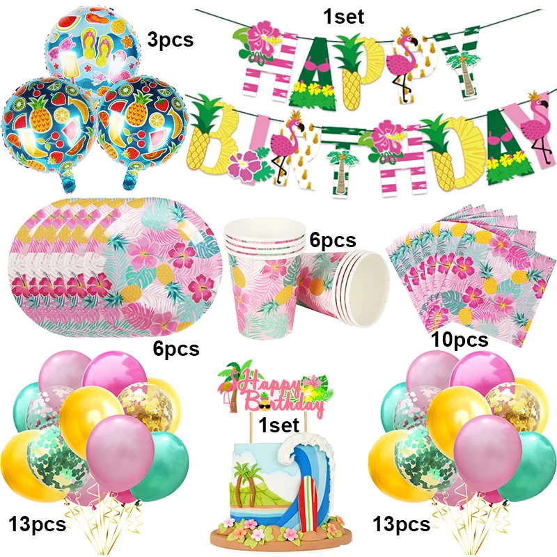 Hawaii Aloha Happy Birthday Banner Flamingo Hawaiian Tropical Party Decor Luau Summer Party Supplies Latex Balloons Cake Toppers
Hawaii Aloha Happy Birthday Banner Flamingo Hawaiian Tropical Party Decor Luau Summer Party Supplies Latex Balloons Cake Toppers