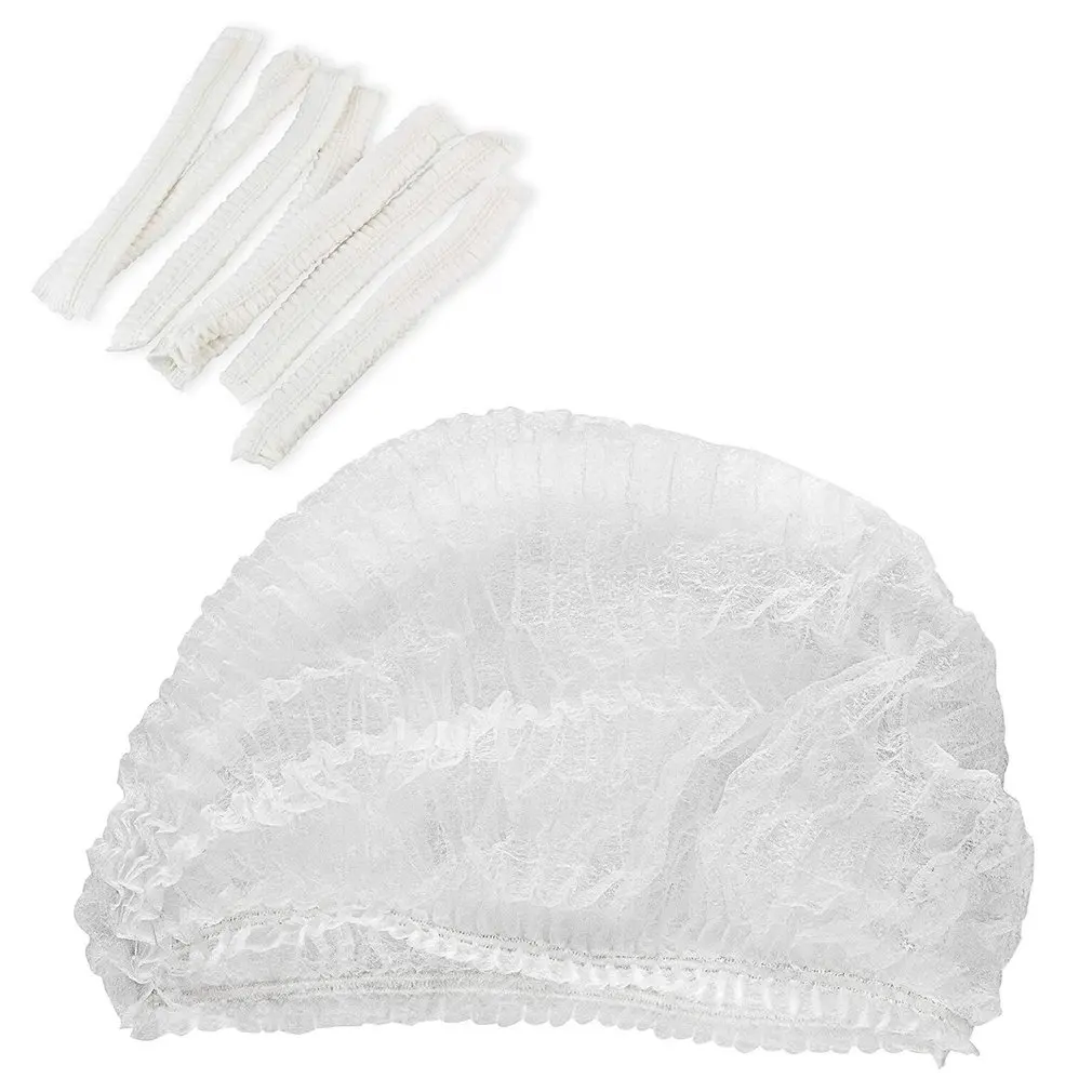 Disposable Head Cover Cap Hair Net Non Woven Anti Dust Hats Waterproof Bathing Bathroom Hair dye Applicable chef workshop
Disposable Head Cover Cap Hair Net Non Woven Anti Dust Hats Waterproof Bathing Bathroom Hair dye Applicable chef workshop