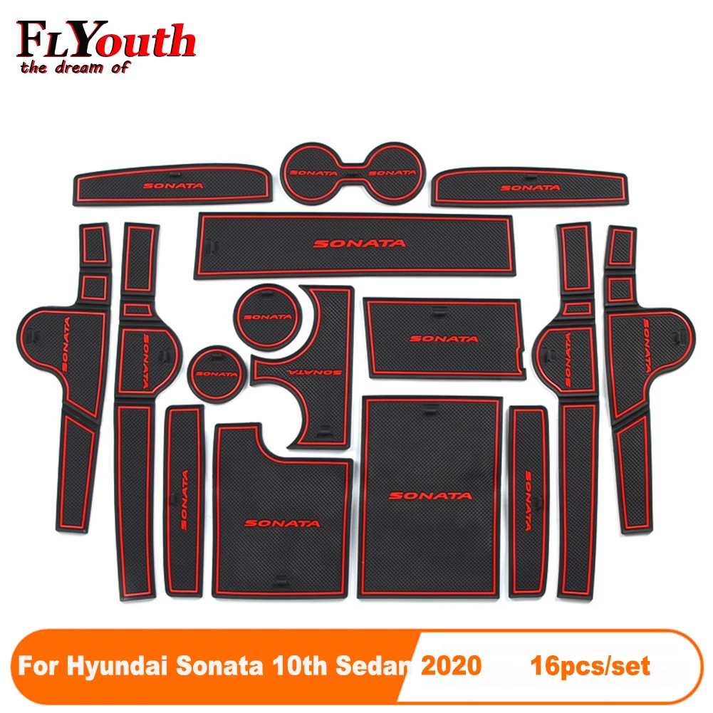 16pcs/set Car Door Groove Mat For Hyundai Sonata 10th Sedan 2020 Auto Anti-Slip Cup Mat Non Slip Door Gate Pad Car Accessories
16pcs/set Car Door Groove Mat For Hyundai Sonata 10th Sedan 2020 Auto Anti-Slip Cup Mat Non Slip Door Gate Pad Car Accessories