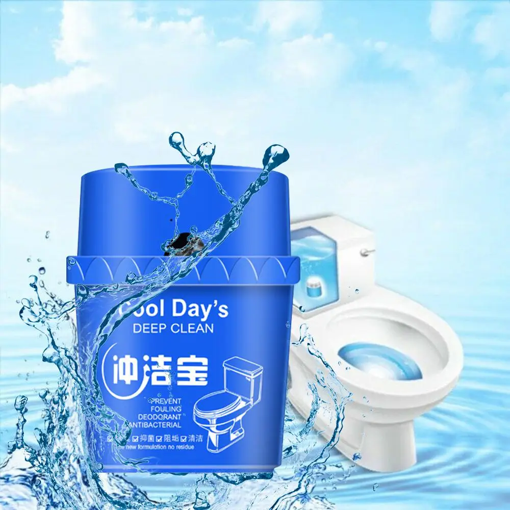 80g Automatic Toilet Bowl Cleaner Stain Remover Flush Bottled Helper Blue Bubble Bathroom Cleaning Tool
80g Automatic Toilet Bowl Cleaner Stain Remover Flush Bottled Helper Blue Bubble Bathroom Cleaning Tool