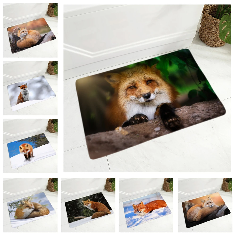 Cute Fox Doormat Non-Slip 40x60cm Decor Lovely Wild Animal Floor Door Mat for Hallway Children Room Super Soft Flannel Rug
Cute Fox Doormat Non-Slip 40x60cm Decor Lovely Wild Animal Floor Door Mat for Hallway Children Room Super Soft Flannel Rug