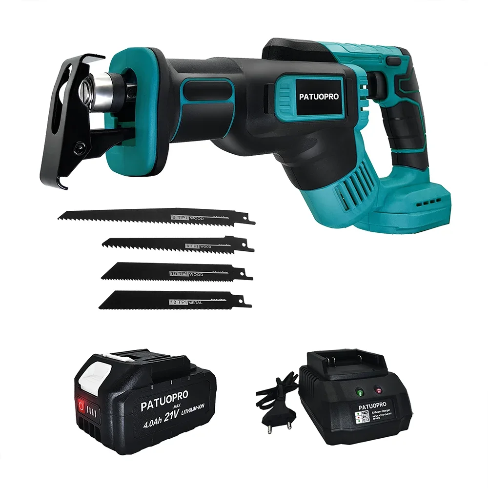 Аккумуляторная сабельная пила PATUOPRO 18В 4 лезвия
Аккумуляторная сабельная пила PATUOPRO 18В 4 лезвия