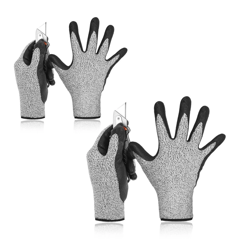 Top Deals 2 Pair Level 5 Cut Resistant Gloves 3D Comfort Stretch Fit Durable Power Grip Foam Nitrile, Pass Fda Food Contact-L &
Top Deals 2 Pair Level 5 Cut Resistant Gloves 3D Comfort Stretch Fit Durable Power Grip Foam Nitrile, Pass Fda Food Contact-L &