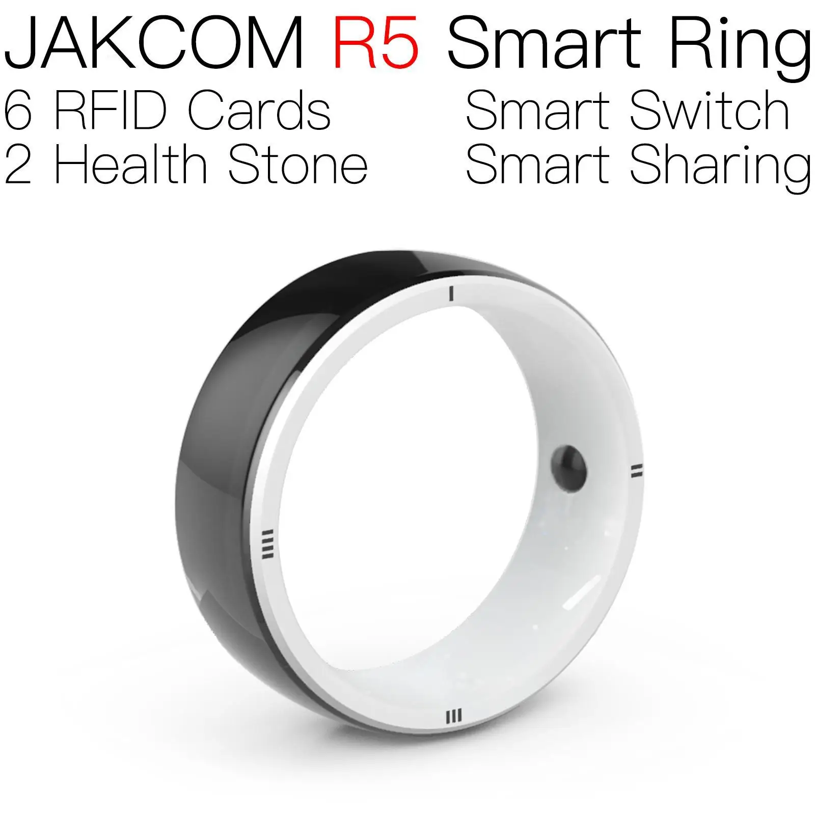 

JAKCOM R5 Smart Ring Nice than traceur gps voiture carte switch 125khz rfid 7mm chip 12 months pet tag rf stm32mp1 mhz