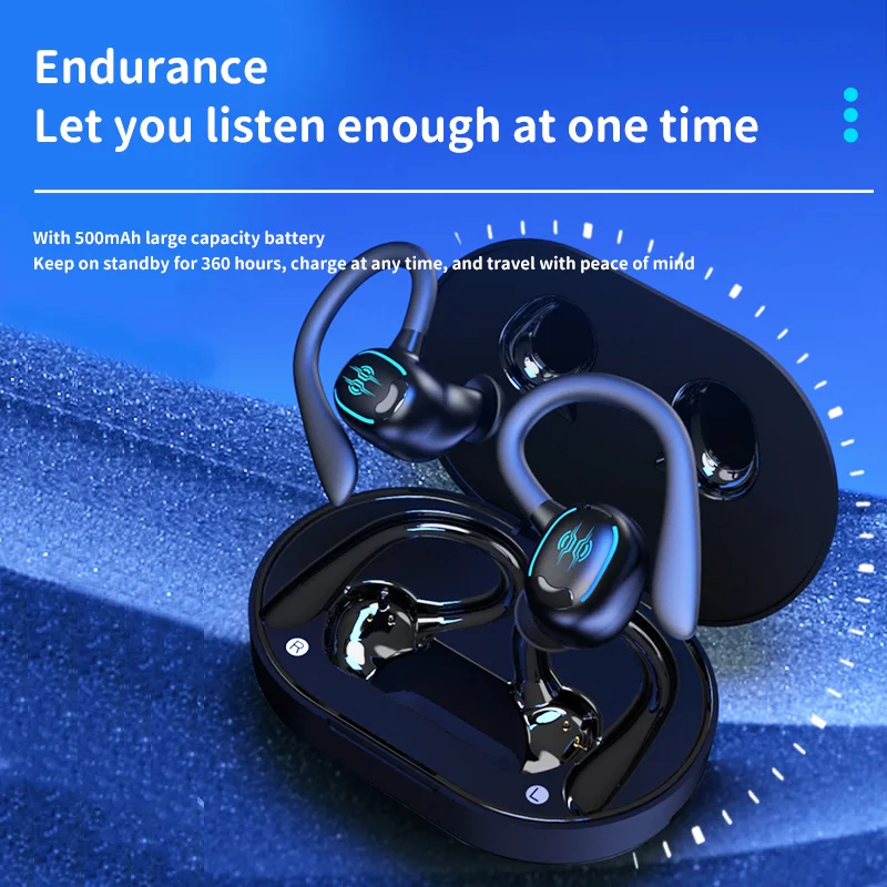 Wireless Earbuds - Bluetooth 5.3 Earphones with HiFi Stereo Sound and Mic, In-Ear Sport Headsets with Earhooks for Gym
Wireless Earbuds - Bluetooth 5.3 Earphones with HiFi Stereo Sound and Mic, In-Ear Sport Headsets with Earhooks for Gym