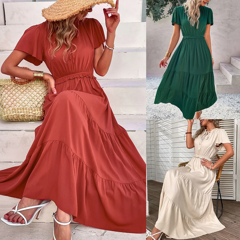 2023Casual print elegant dress, R & D and design leisure vacation style dress long skirt spring and summer big swing sexy skirt
2023Casual print elegant dress, R & D and design leisure vacation style dress long skirt spring and summer big swing sexy skirt