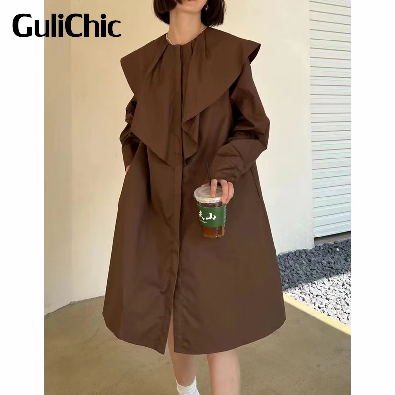9.15 GuliChic Women Fashion Vintage Basics Round Neck Ruffle Pocket Loose Shirt Dress
9.15 GuliChic Women Fashion Vintage Basics Round Neck Ruffle Pocket Loose Shirt Dress