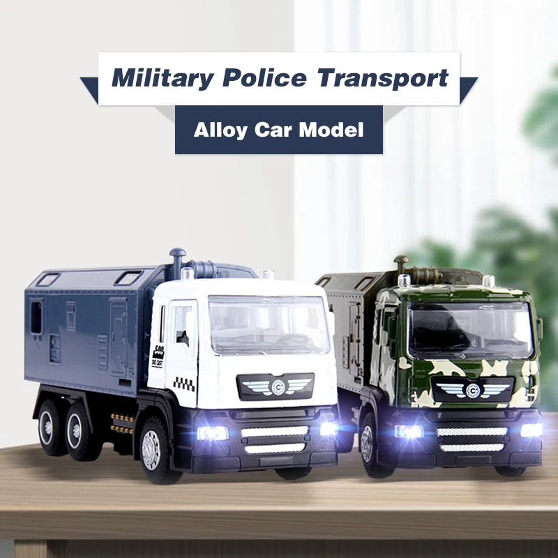 1:50 Alloy Car Model Military Police Pull Back Sound and Light Diecast Vehicle Truck Army Toys for Children Toys for Boys
1:50 Alloy Car Model Military Police Pull Back Sound and Light Diecast Vehicle Truck Army Toys for Children Toys for Boys