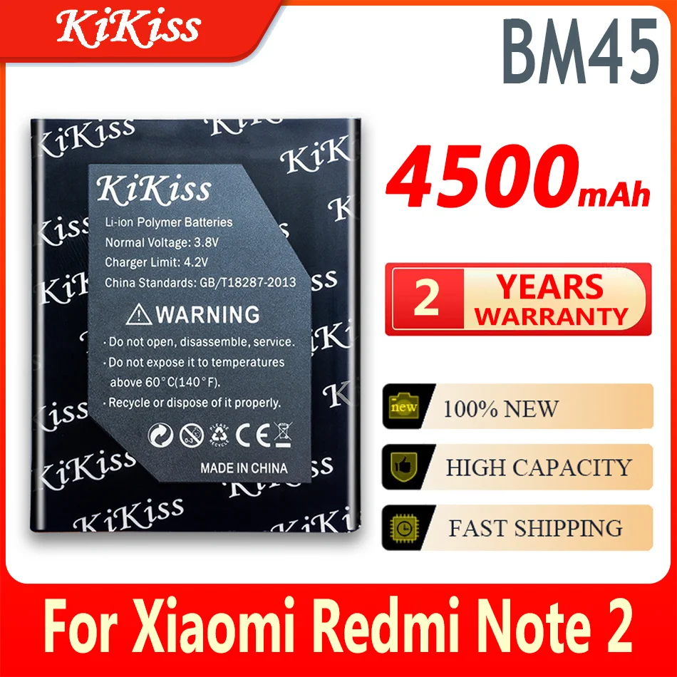 Сменный аккумулятор для Xiaomi MI BM45, для Xiaomi Mi Redmi Note 2, аккумуляторы для телефона Redrice Note2, BM 45 BM-45 4500 мАч
Сменный аккумулятор для Xiaomi MI BM45, для Xiaomi Mi Redmi Note 2, аккумуляторы для телефона Redrice Note2, BM 45 BM-45 4500 мАч
