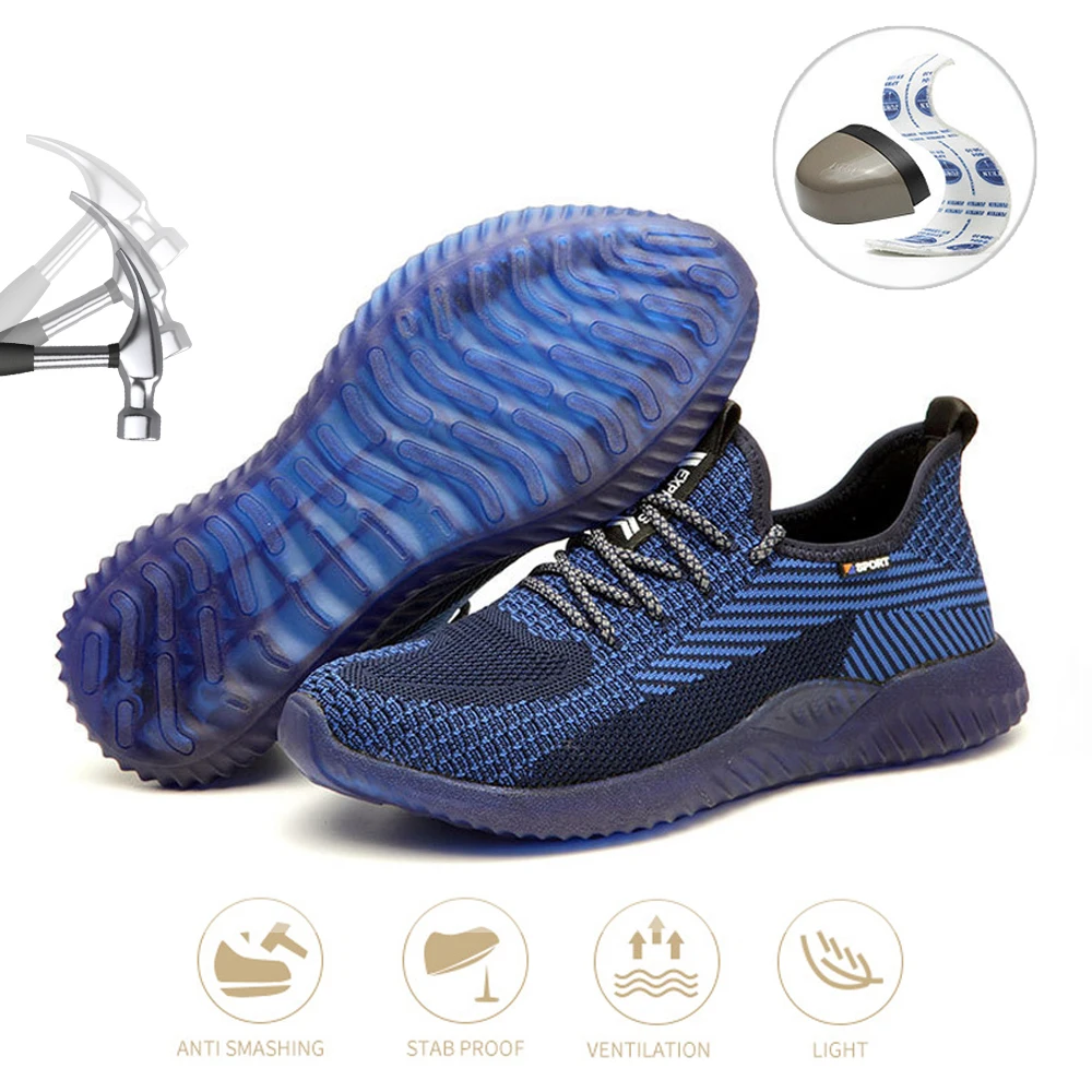 Steel Toe Work Safety Shoes for Men Women Puncture Pfoof Safty Shoes Slip On Light Breathable Mesh Work Sneakers Anti-piercing
Steel Toe Work Safety Shoes for Men Women Puncture Pfoof Safty Shoes Slip On Light Breathable Mesh Work Sneakers Anti-piercing