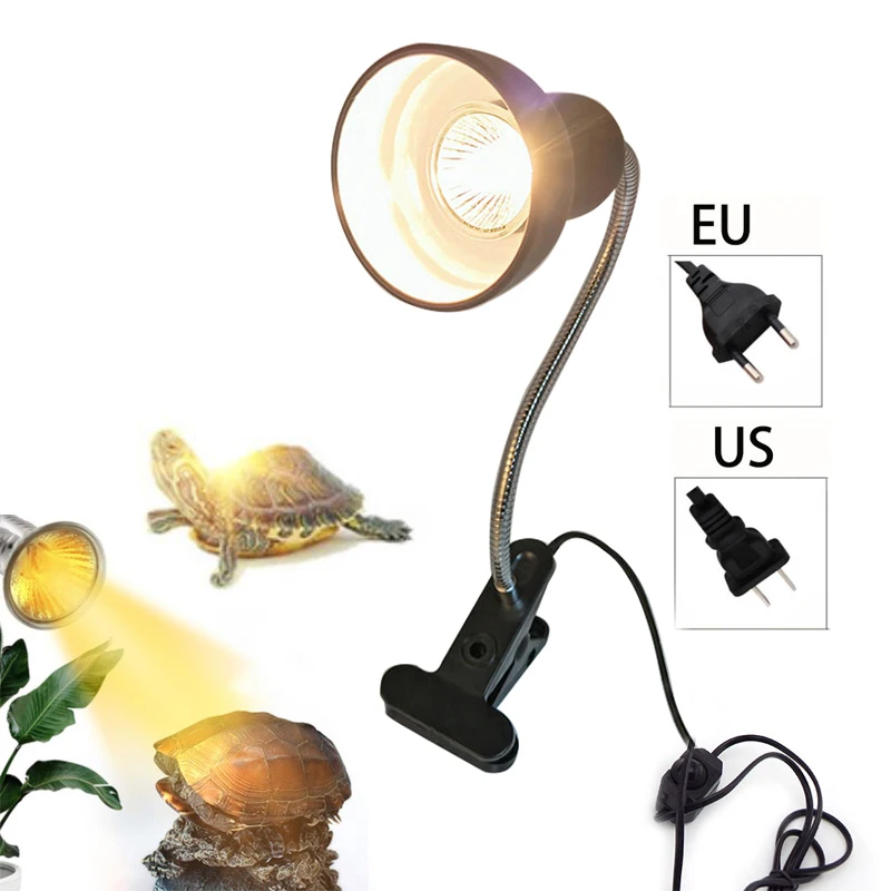 110V Pet Reptile Lamp Clip-on Bulb Lamp Holder Turtle Basking UVB+UV Heating Kit Tortoises Light Lizards Lighting US Plug E27
110V Pet Reptile Lamp Clip-on Bulb Lamp Holder Turtle Basking UVB+UV Heating Kit Tortoises Light Lizards Lighting US Plug E27