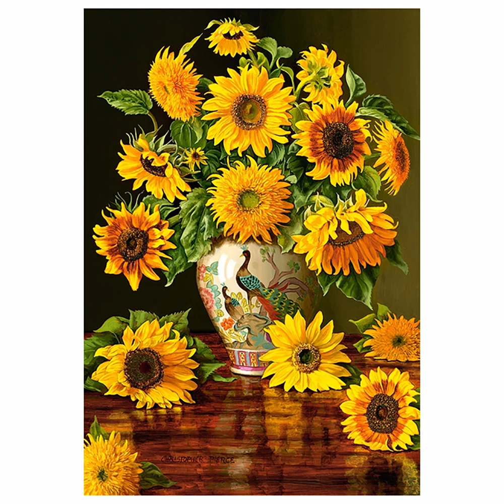 5D diamond painting sunflower potted diamond embroidery mosaic picture round diamond kit DIY home decoration
5D diamond painting sunflower potted diamond embroidery mosaic picture round diamond kit DIY home decoration