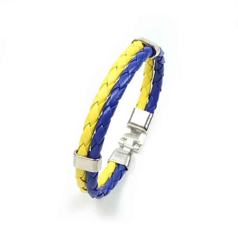 Carnival Netherlands Yellow Blue Simple Fashion Multi-layer Woven Leather Bracelet Creative New Color Bracelet
Carnival Netherlands Yellow Blue Simple Fashion Multi-layer Woven Leather Bracelet Creative New Color Bracelet