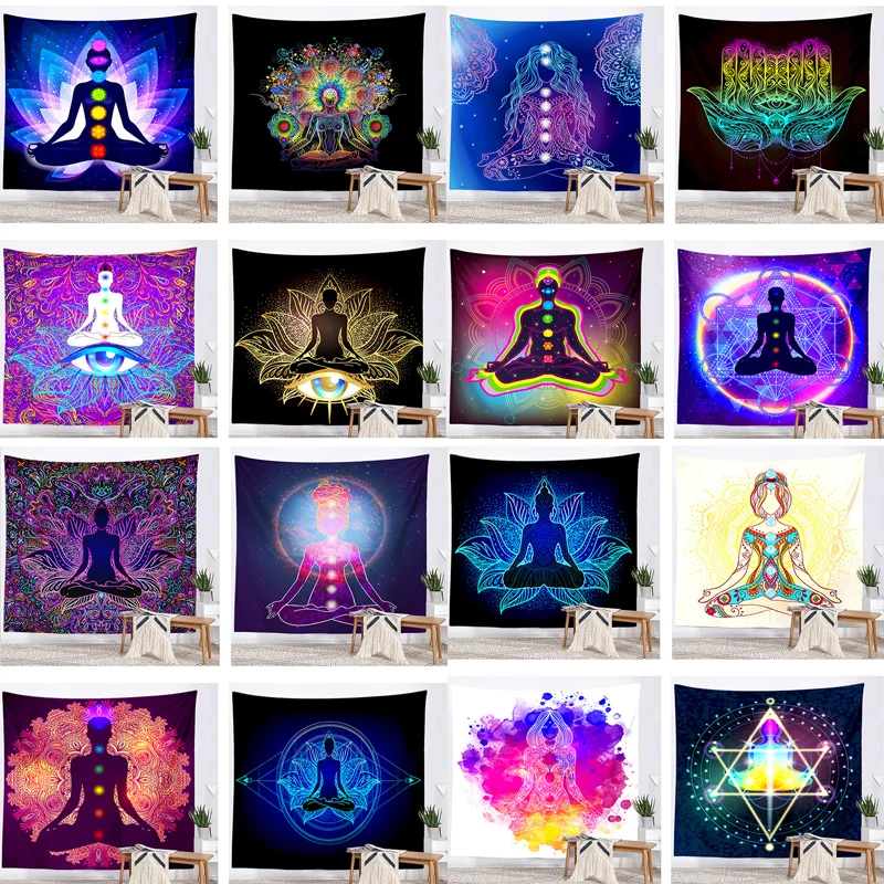 Seven Chakra Tapestry India Buddha Meditation Tapestry Wall Mount Mandala Tapestry Wall Cloth Psychedelic Yoga Carpet Decoration
Seven Chakra Tapestry India Buddha Meditation Tapestry Wall Mount Mandala Tapestry Wall Cloth Psychedelic Yoga Carpet Decoration