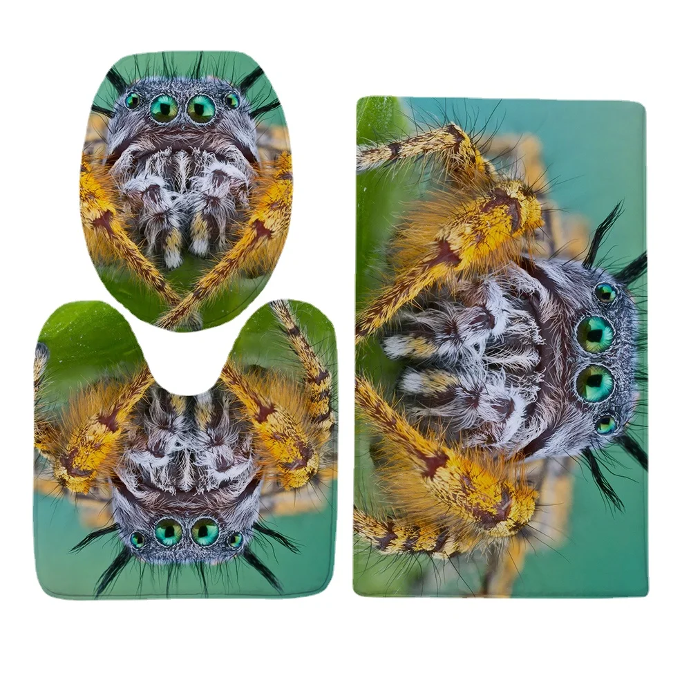 CLOOCL Animals Toilet Cover Set Cute Spider 3D Graphic Printed Flannel Three-piece Toilet U-shaped Carpet Non-slip Absorbent Rug
CLOOCL Animals Toilet Cover Set Cute Spider 3D Graphic Printed Flannel Three-piece Toilet U-shaped Carpet Non-slip Absorbent Rug