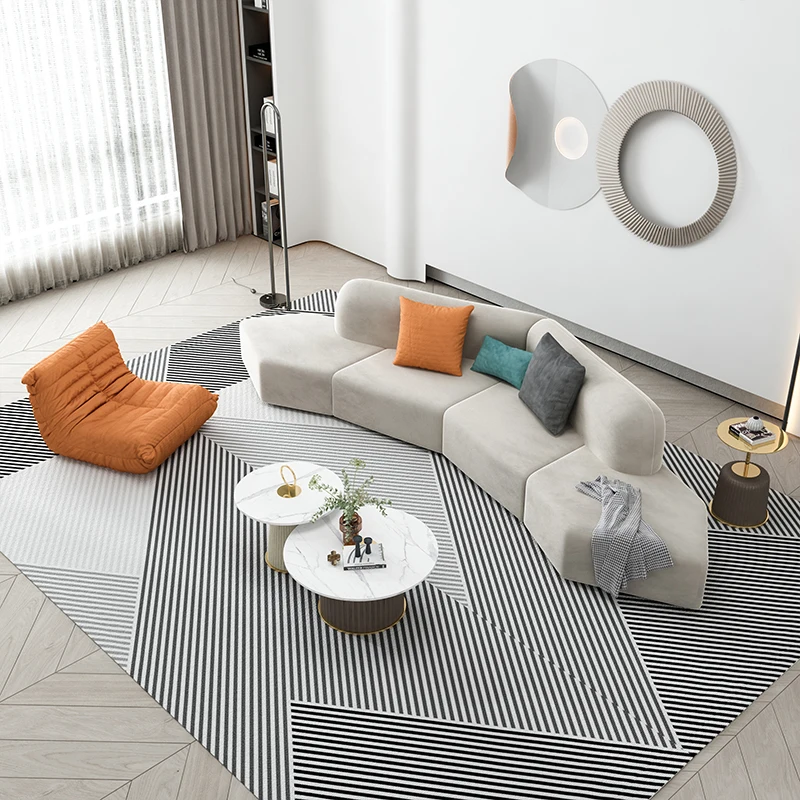Modern Floor Living Room Sofas Sectional Luxury Outdoor Modular Living Room Sofas Nordic Curved Divano Home Furniture SR50LS
Modern Floor Living Room Sofas Sectional Luxury Outdoor Modular Living Room Sofas Nordic Curved Divano Home Furniture SR50LS