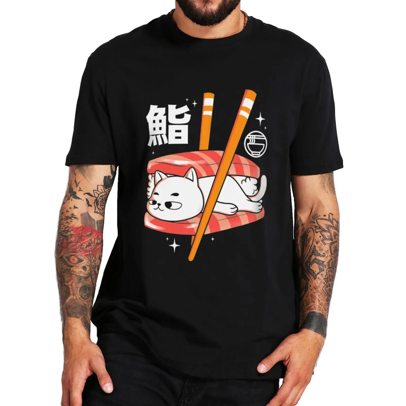 Cute Sushi And Cats T Shirt Kawaii Japanese Style Anime Fans Short Sleeve 100% Cotton Unisex Soft O-neck Casual T-shirts EU Size
Cute Sushi And Cats T Shirt Kawaii Japanese Style Anime Fans Short Sleeve 100% Cotton Unisex Soft O-neck Casual T-shirts EU Size