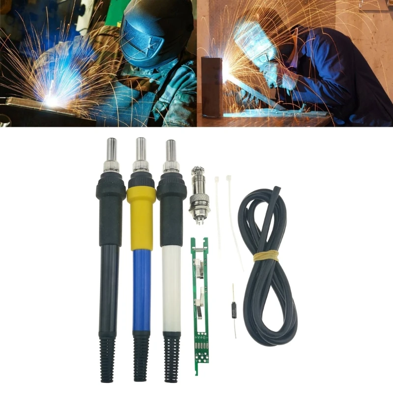 T12 to 907 Black/White/Blue Finished Handle for STC STM32 T12-OLED/LED Digital Electric Soldering Station Aviation Plug
T12 to 907 Black/White/Blue Finished Handle for STC STM32 T12-OLED/LED Digital Electric Soldering Station Aviation Plug