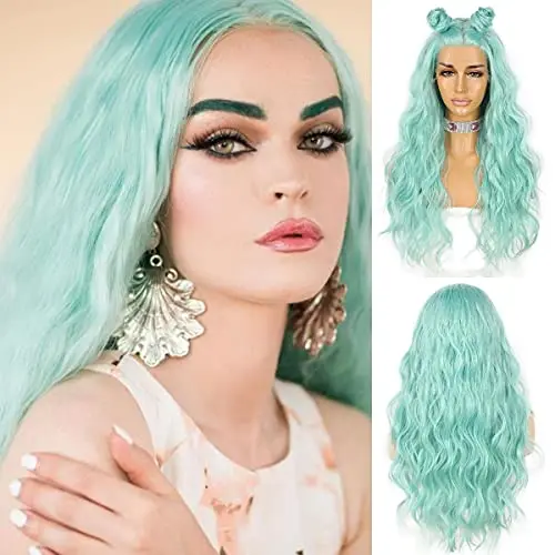 Green Lace Front Wig Wave Frontal Wigs Long Synthetic Lace Front Wig Purple Pink Wig For Woman Cosplay Wig For Party Heat Safe
Green Lace Front Wig Wave Frontal Wigs Long Synthetic Lace Front Wig Purple Pink Wig For Woman Cosplay Wig For Party Heat Safe