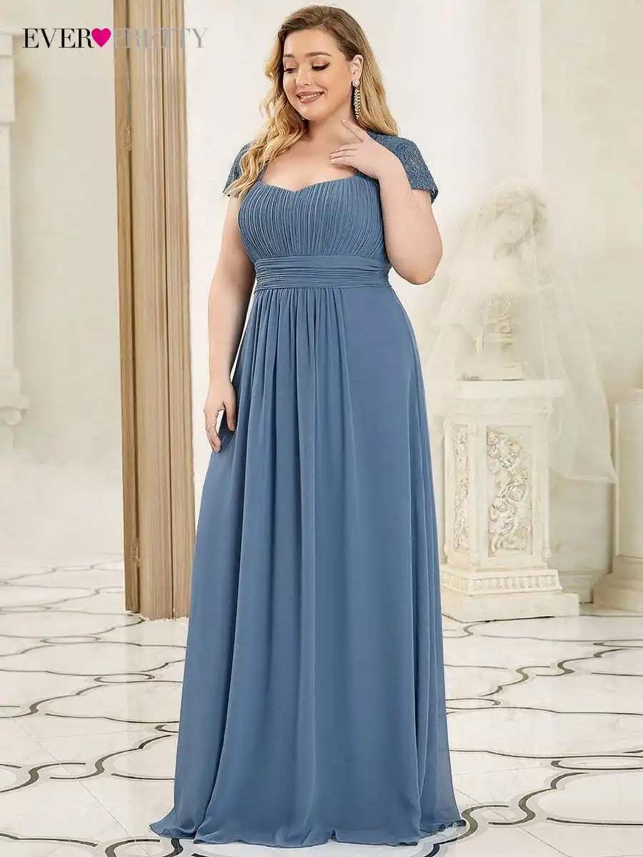 Plus Size Elegant Evening Dresses Long Square Collar Short Sleeve Floor-Length Gown 2022 Ever Pretty of Bridesmaid Women Dress
Plus Size Elegant Evening Dresses Long Square Collar Short Sleeve Floor-Length Gown 2022 Ever Pretty of Bridesmaid Women Dress