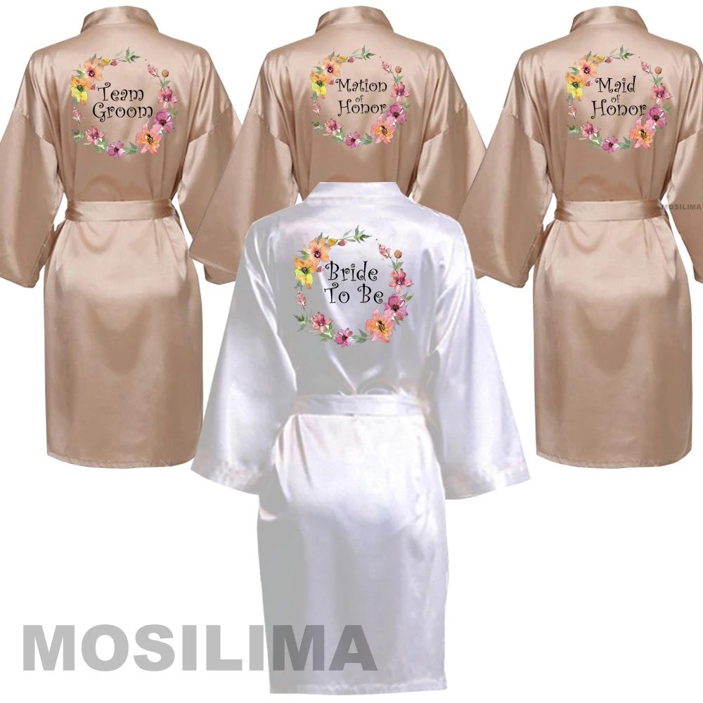 Wedding Party Team Bride Robe Kimono Satin Pajamas Bridesmaid Bathrobe XK001
Wedding Party Team Bride Robe Kimono Satin Pajamas Bridesmaid Bathrobe XK001