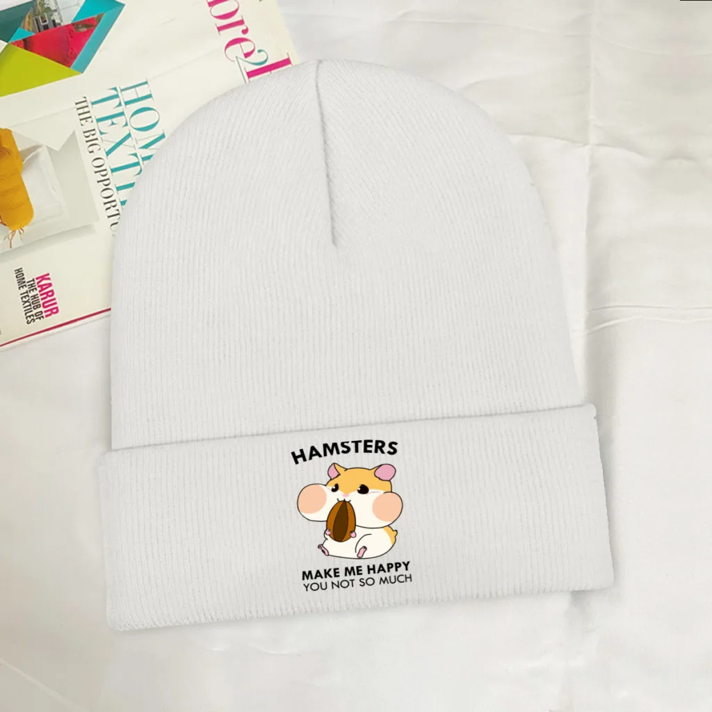 Забавная шапка «сделай меня счастливой», облегающая шапка, милая шапочка в виде хомяка, модель унисекс, модные эластичные шапки без козырька
Забавная шапка «сделай меня счастливой», облегающая шапка, милая шапочка в виде хомяка, модель унисекс, модные эластичные шапки без козырька