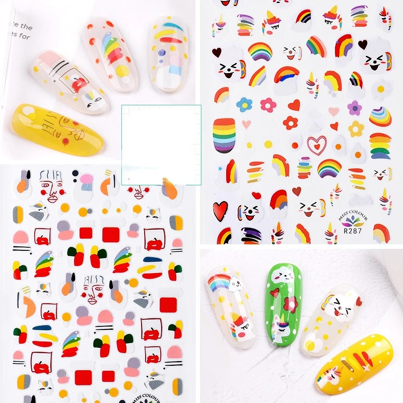 Children Cartoon Cute 3d Nail Art Stickers Decals Unicorn Animal Heart Flower Rainbow Adhesive DIY Manicure Tips Nail Art Decal
Children Cartoon Cute 3d Nail Art Stickers Decals Unicorn Animal Heart Flower Rainbow Adhesive DIY Manicure Tips Nail Art Decal