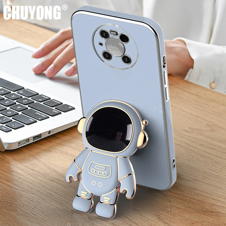 Plating Astronaut Fold Stand Phone Case For Huawei Mate 40 30 20 10 P50 Pro P40 P30 Lite P20 Y6 Y7 Y9 Prime 2019 Silicone Cover 
Plating Astronaut Fold Stand Phone Case For Huawei Mate 40 30 20 10 P50 Pro P40 P30 Lite P20 Y6 Y7 Y9 Prime 2019 Silicone Cover