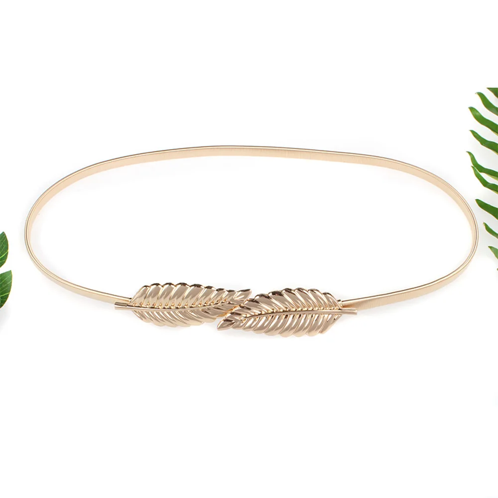 Fashion Belts for Women Leaves Luxury Metal Buckle Ladies Elastic Gold Sliver Thin Chain Belts High Quality Waist Belts AL068
Fashion Belts for Women Leaves Luxury Metal Buckle Ladies Elastic Gold Sliver Thin Chain Belts High Quality Waist Belts AL068