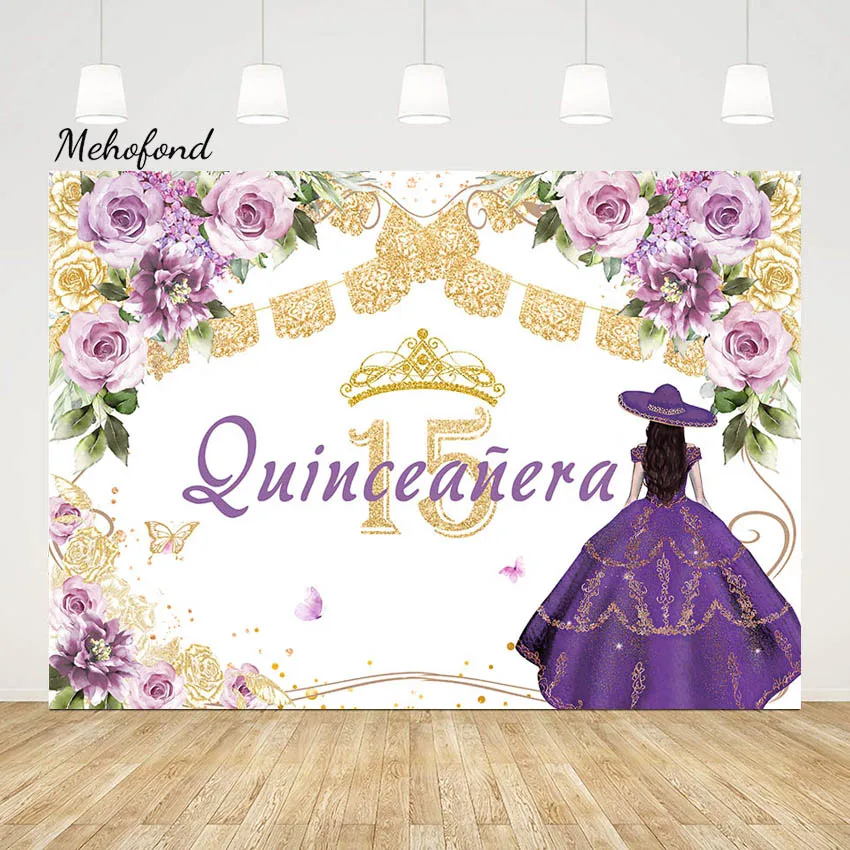 Фон для фотосъемки с изображением мексиканской принцессы на день рождения Mehofond Золотой Блестящий Сладкий праздничный фон для 15-й вечеринки...
Фон для фотосъемки с изображением мексиканской принцессы на день рождения Mehofond Золотой Блестящий Сладкий праздничный фон для 15-й вечеринки...