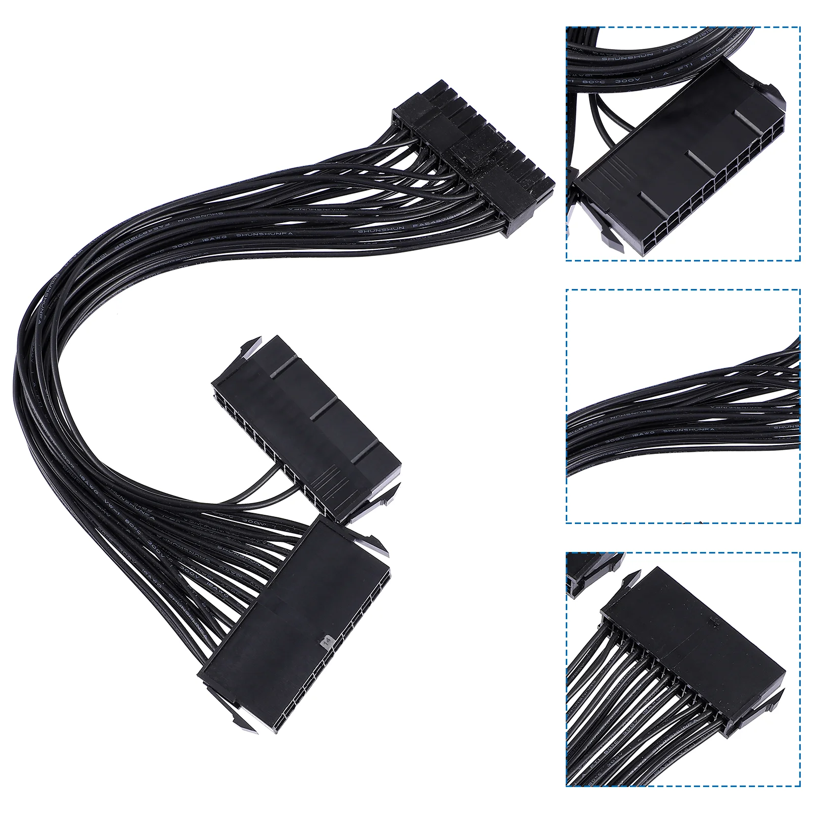 1 PC Computer Practical Dual PSU Power Supply Power Starting Wire Dual Start Power Cord
1 PC Computer Practical Dual PSU Power Supply Power Starting Wire Dual Start Power Cord