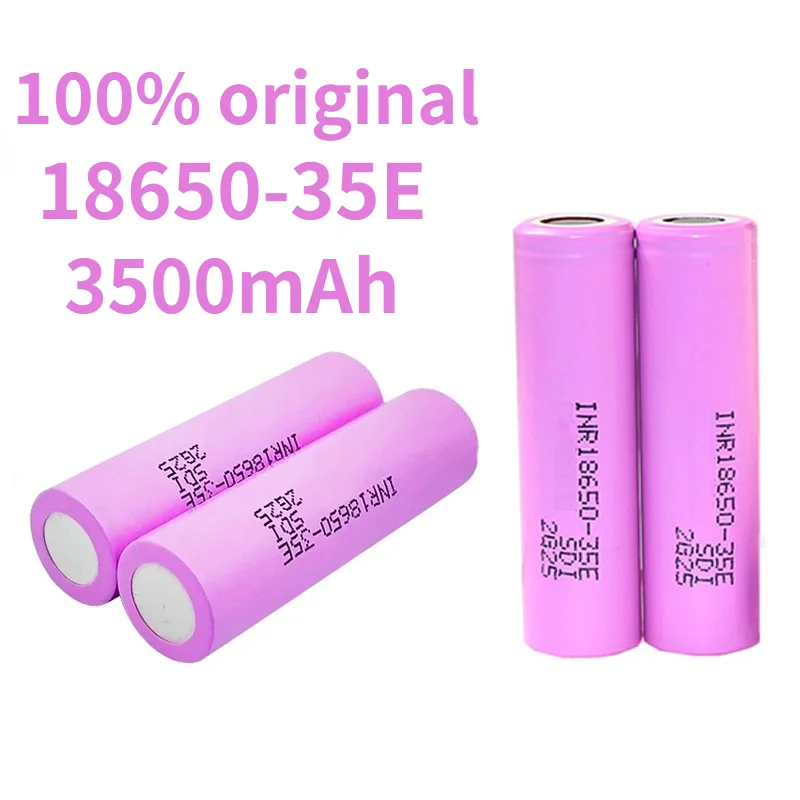 1-10PCS 35E original power 18650 lithium battery 3500mAh 3.7v 25A high power INR18650 for electrical tools
1-10PCS 35E original power 18650 lithium battery 3500mAh 3.7v 25A high power INR18650 for electrical tools