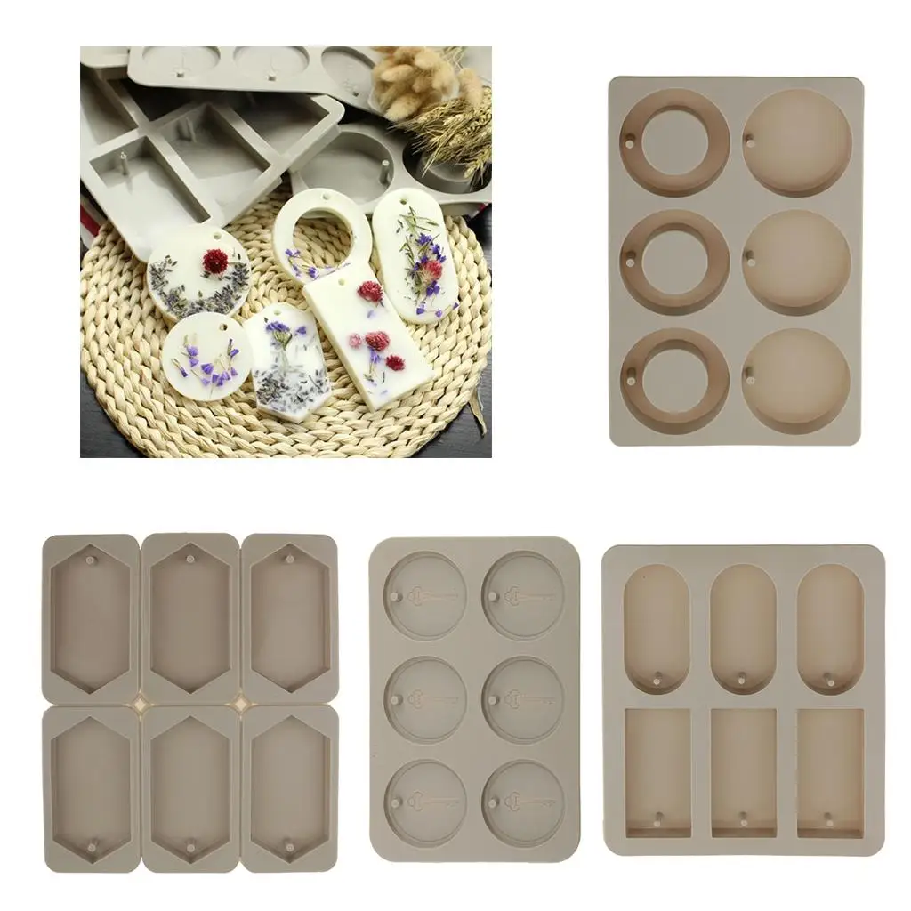 6Pcs Silicone Aromatherapy Wax Mould Epoxy Molds Gypsum Resin Casting Aroma Wax Tablets Mould w/ Hole DIY Jewelry Making
6Pcs Silicone Aromatherapy Wax Mould Epoxy Molds Gypsum Resin Casting Aroma Wax Tablets Mould w/ Hole DIY Jewelry Making