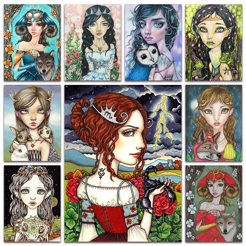 New Full Diamond painting mosaic embroidery Flower Beauty Queen Wolf Owl Frog Rabbit Bird Dragon Cross stitch Home decor S116
New Full Diamond painting mosaic embroidery Flower Beauty Queen Wolf Owl Frog Rabbit Bird Dragon Cross stitch Home decor S116