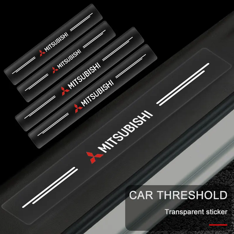 4 шт. прозрачная защитная пленка от царапин для Mitsubishi Lancer Outlander 9 Eclipse Pajero |