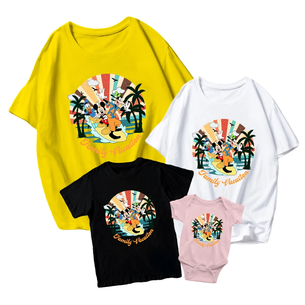 Mickey Donald Duck Summer Parent-Child T-Shirt Adult Casual Disney Short Sleeve Round Neck Versatile Unisex Female Baby Boy Fash
Mickey Donald Duck Summer Parent-Child T-Shirt Adult Casual Disney Short Sleeve Round Neck Versatile Unisex Female Baby Boy Fash