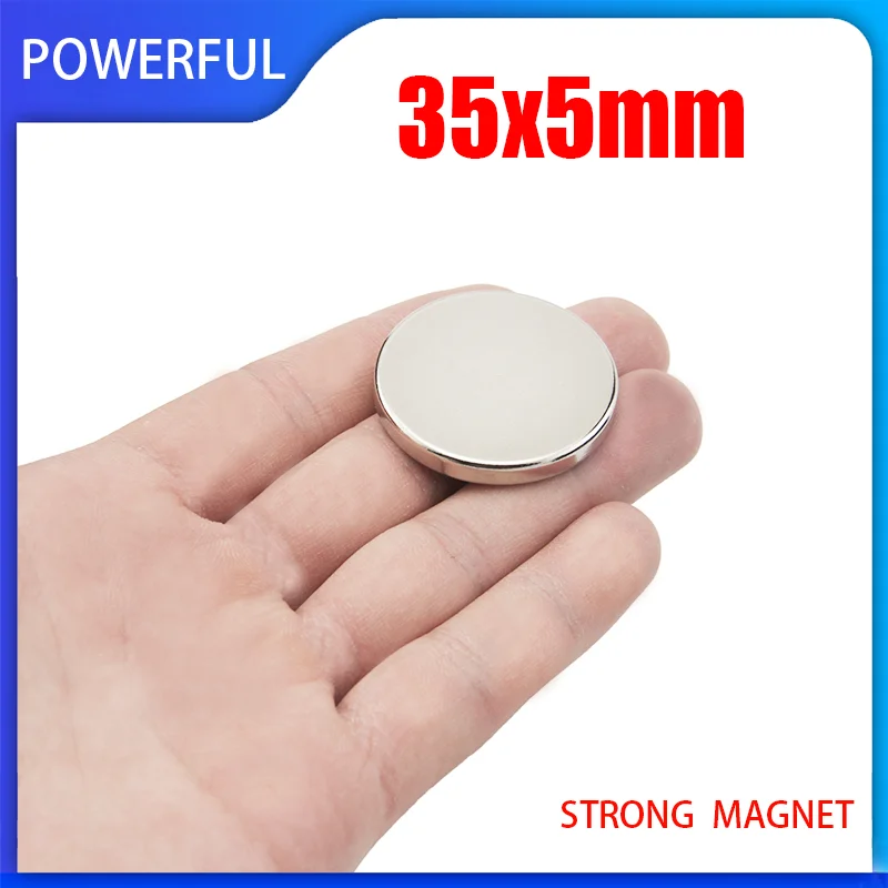 1/2/3/5/10PCS 35x5mm Super Powerful Strong magnet 35mm x 5mm Round NdFeB Neodymium Magnetic Disc 35*5mm
1/2/3/5/10PCS 35x5mm Super Powerful Strong magnet 35mm x 5mm Round NdFeB Neodymium Magnetic Disc 35*5mm