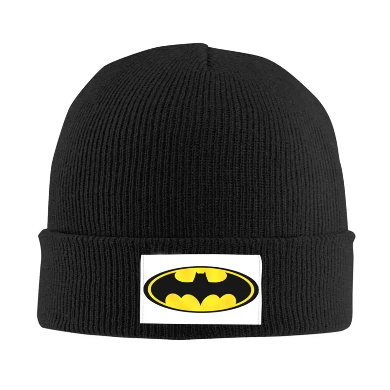 

Superhero Bat Film Skullies Beanies Caps Unisex Winter Warm Knit Hat Men Women Hip Hop Adult Bonnet Hats Outdoor Ski Cap