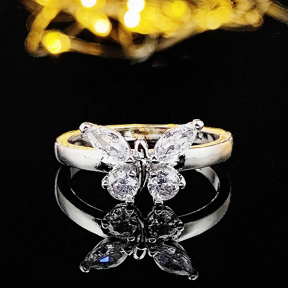 2022 New Trendy Butterfly Silver Color Fashion Ring for Women Party Gift Jewelry Bulk Sell R6205
2022 New Trendy Butterfly Silver Color Fashion Ring for Women Party Gift Jewelry Bulk Sell R6205