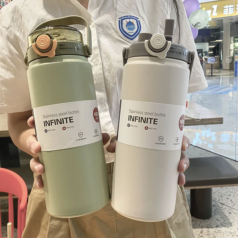 1.2L Large Capacity Thermo Bottle with Straw Stainless Steel Thermal Water Bottle Keep Cold and Hot Thermos Cup Vacuum Flask
1.2L Large Capacity Thermo Bottle with Straw Stainless Steel Thermal Water Bottle Keep Cold and Hot Thermos Cup Vacuum Flask