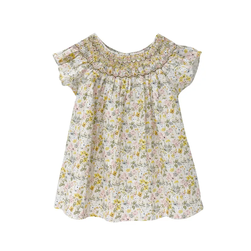 EnkeliBB Children Girls Yellow Floral Blouse Summer Clothes For Girls Brand Designer Children Vintage Blouses BP
EnkeliBB Children Girls Yellow Floral Blouse Summer Clothes For Girls Brand Designer Children Vintage Blouses BP