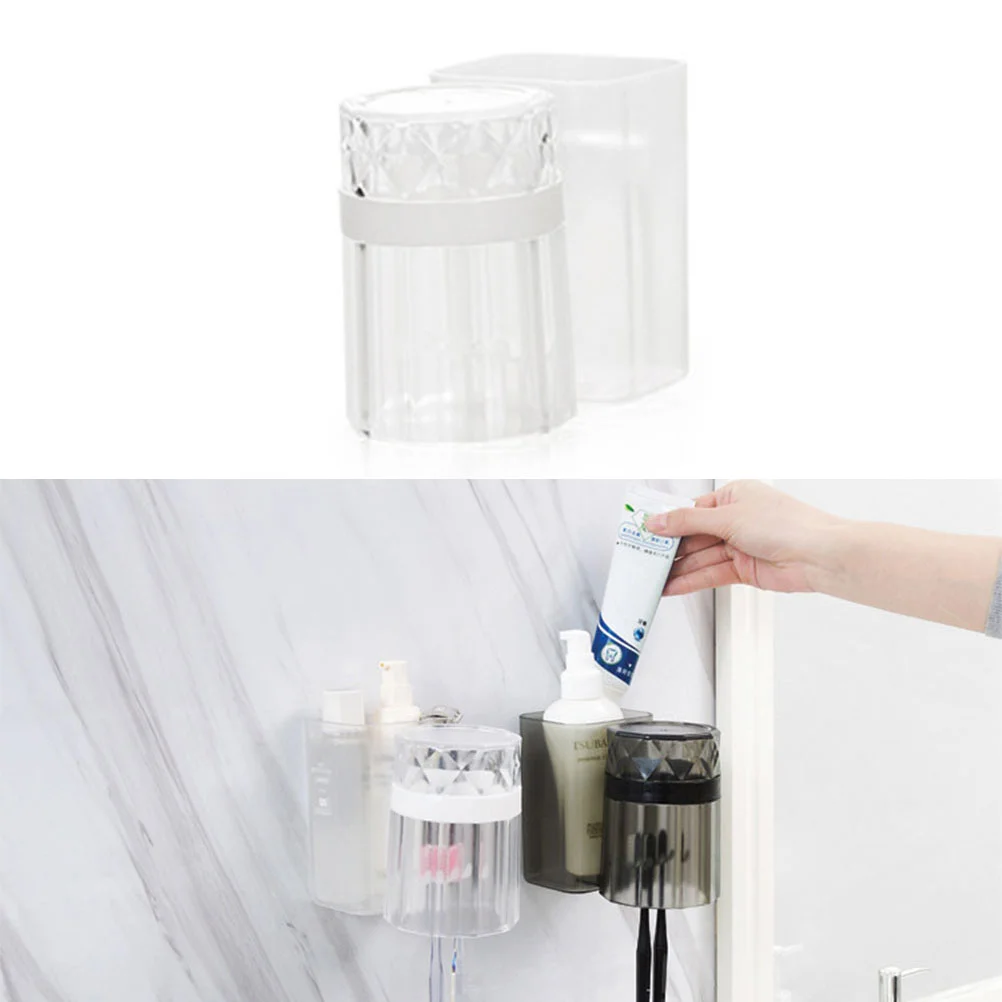 Toothpaste Holder Storage Set Wall Mounted With Cup Suction for Bathroom Shower Clear No Drill Or Nail Needed
Toothpaste Holder Storage Set Wall Mounted With Cup Suction for Bathroom Shower Clear No Drill Or Nail Needed