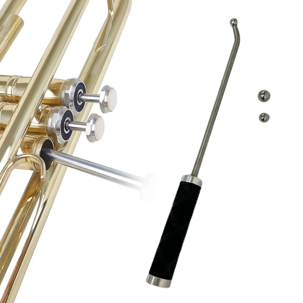 

Professional Trumpet Repair Tool Elbow Maintenance With 2 Metal Balls Music Instruments Trumpet Tools Accessories