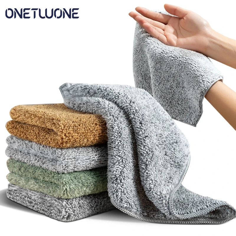 1/3Pcs Microfiber Cleaning Cloth Bamboo Charcoal Fiber Kitchen Towel Thickened Absorbent Non-stick Oil Rags Kitchen Accessories
1/3Pcs Microfiber Cleaning Cloth Bamboo Charcoal Fiber Kitchen Towel Thickened Absorbent Non-stick Oil Rags Kitchen Accessories