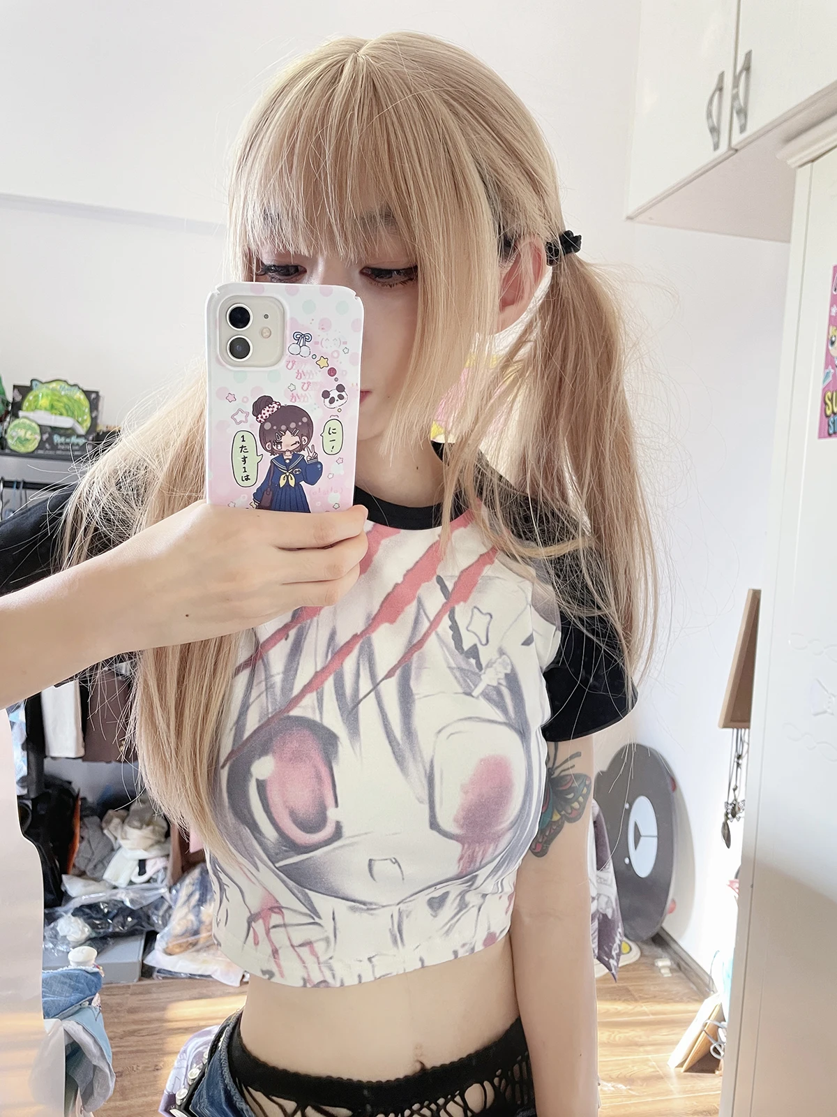 Japanese Style Crop Top Hot Girl Casual T-shirt Crew Neck Summer Tee Y2K Sub-Culture Slim-Fit Pure Cotton Short Tshirt for Lady
Japanese Style Crop Top Hot Girl Casual T-shirt Crew Neck Summer Tee Y2K Sub-Culture Slim-Fit Pure Cotton Short Tshirt for Lady