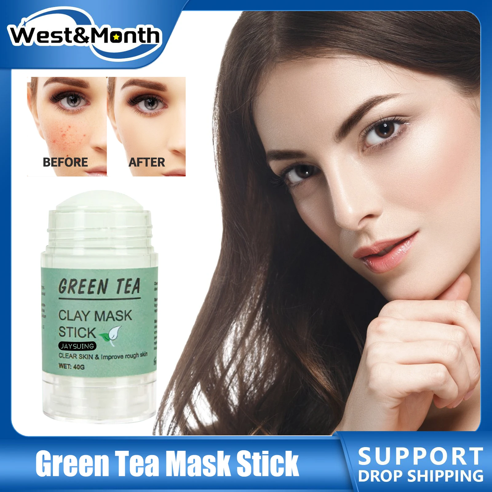 Green Tea Solid Mask Moisturizing Hydrating Oil Control Pores Shrink Treatment Acne Removal Blackheads Deep Cleansing Mask Stick
Green Tea Solid Mask Moisturizing Hydrating Oil Control Pores Shrink Treatment Acne Removal Blackheads Deep Cleansing Mask Stick
