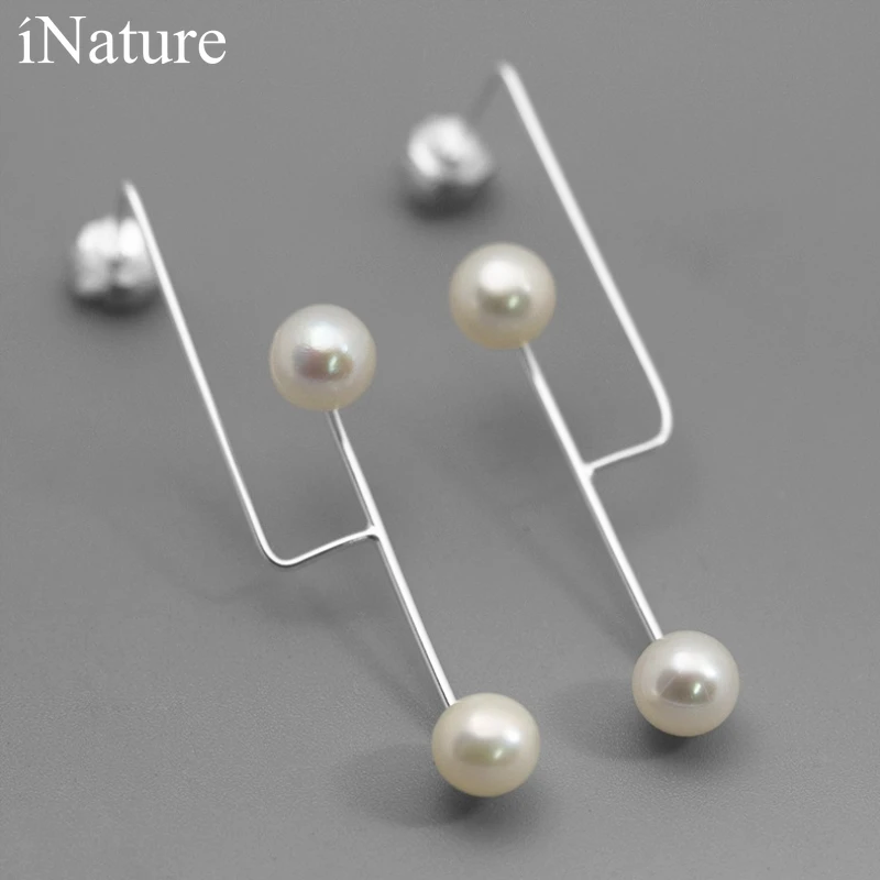 iNature Natural Pearl Earrings Trendy Minimalist Geometric Dangle Earring Fashion Jewelry
iNature Natural Pearl Earrings Trendy Minimalist Geometric Dangle Earring Fashion Jewelry