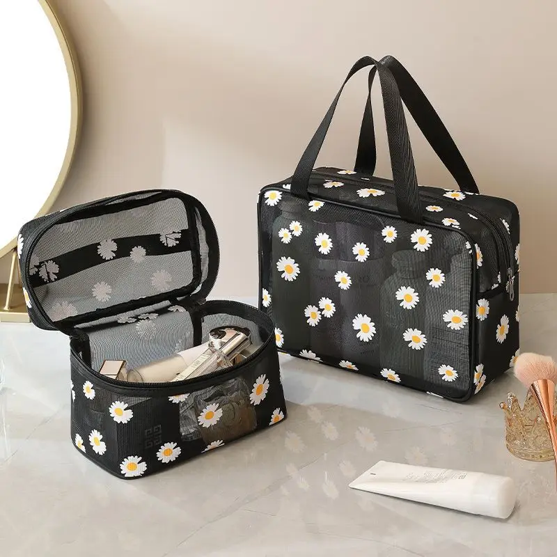 Korean Style Little Daisy Women's Mesh Storage Bag Travel Portable Large Capacity Dewatering Toilet Wash Cosmetics Bag
Korean Style Little Daisy Women's Mesh Storage Bag Travel Portable Large Capacity Dewatering Toilet Wash Cosmetics Bag